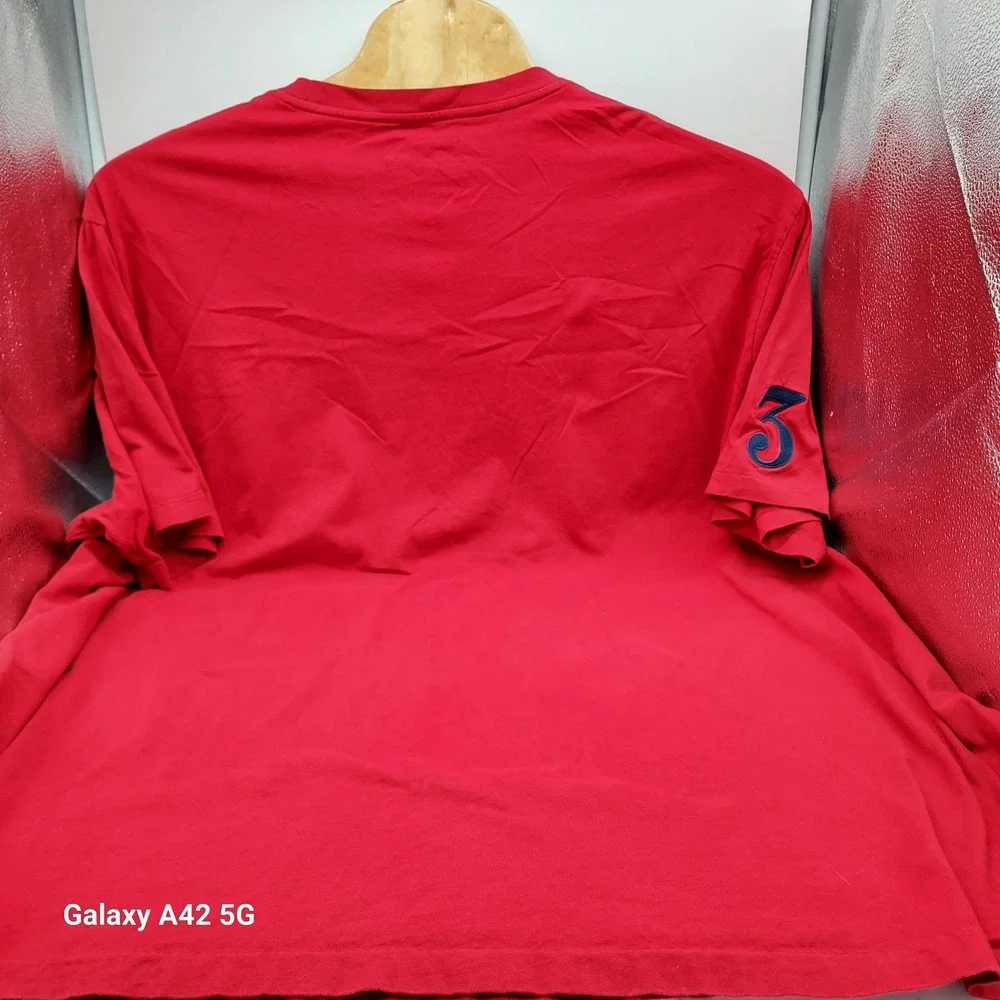Polo Ralph Lauren Big Pony Red T-Shirt Men 4XLT Tall Big & Tall Navy Logo 3 Patc